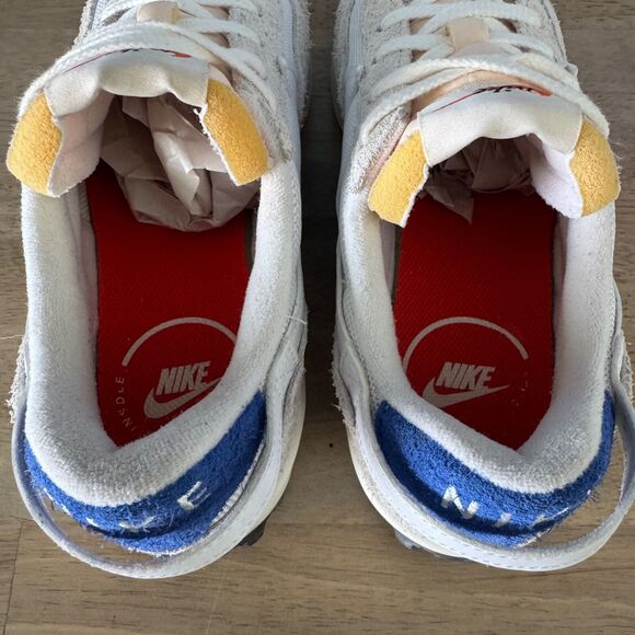 Nike Waffle Debut Vintage Shoes Sneakers Women's 8.5 White Royal Blue DX2931-400 - Picture 7 of 10